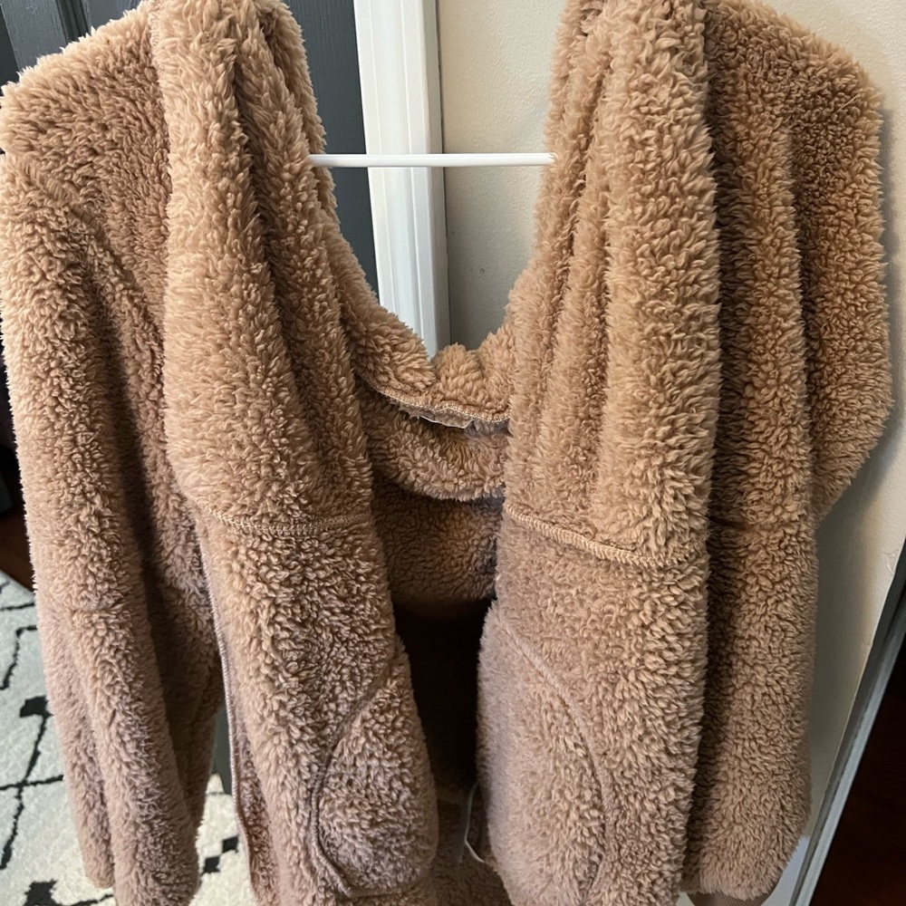 Furry teddy coat hoodie/jacket
